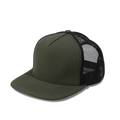 Plain Flat 5Panel Mesh Hat 5052