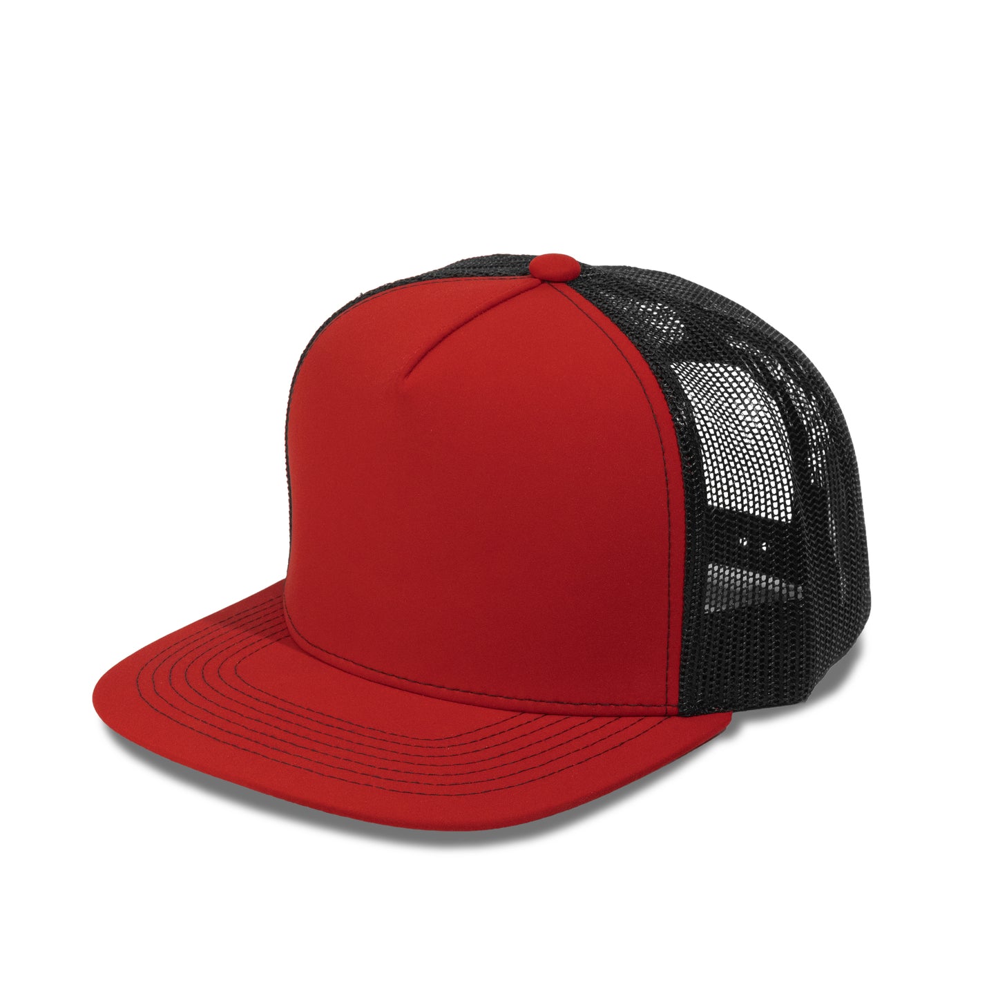 Plain Flat 5Panel Mesh Hat 5052