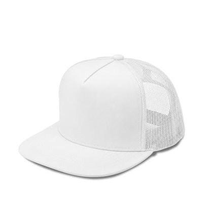Plain Flat 5Panel Mesh Hat 5052