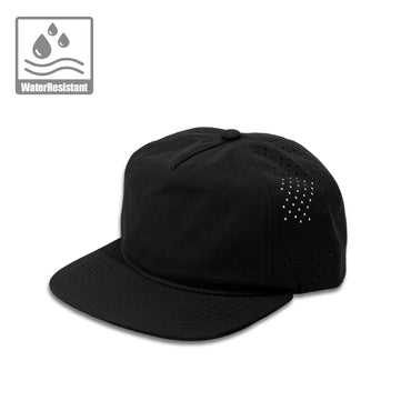 Plain Flat Unstructured 5Panel Laser Hole Hat Water Repellent 5053