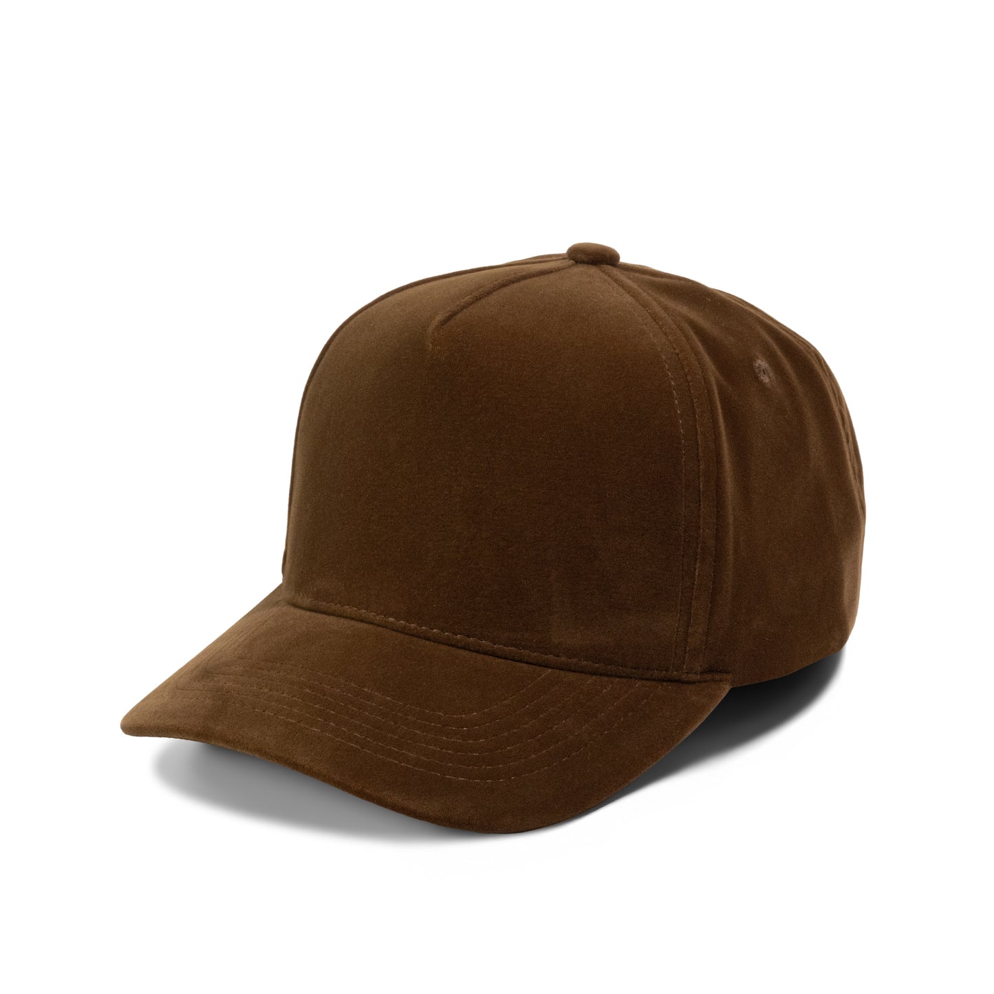 PLAIN CURVE 5PANEL VELVET HAT 5060