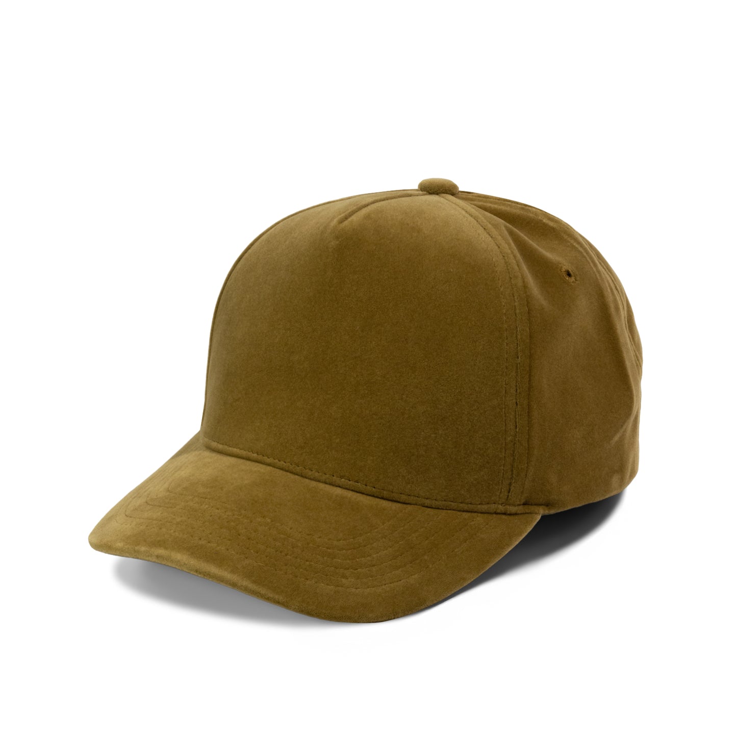 PLAIN CURVE 5PANEL VELVET HAT 5060