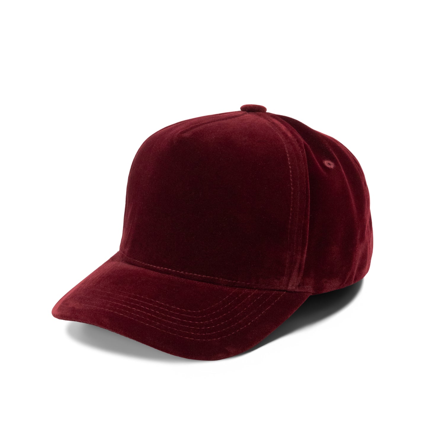 PLAIN CURVE 5PANEL VELVET HAT 5060