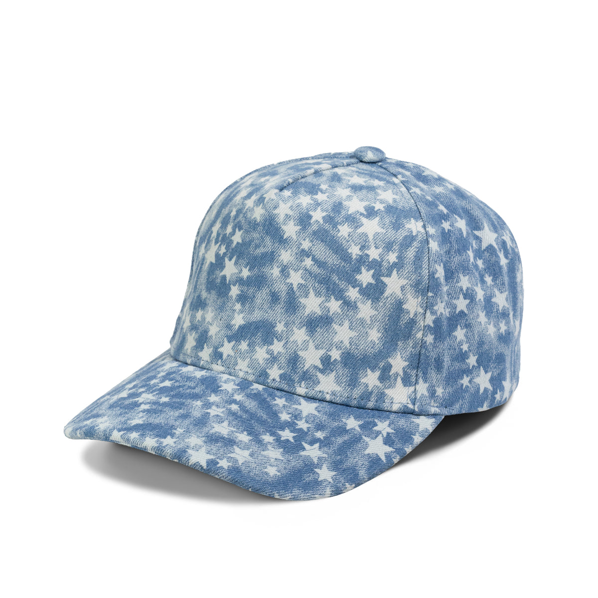 Plain Curve 5Panel Jean Star Pattern Hat 5073