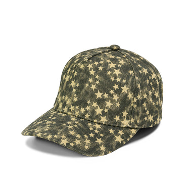 Plain Curve 5Panel Jean Star Pattern Hat 5073