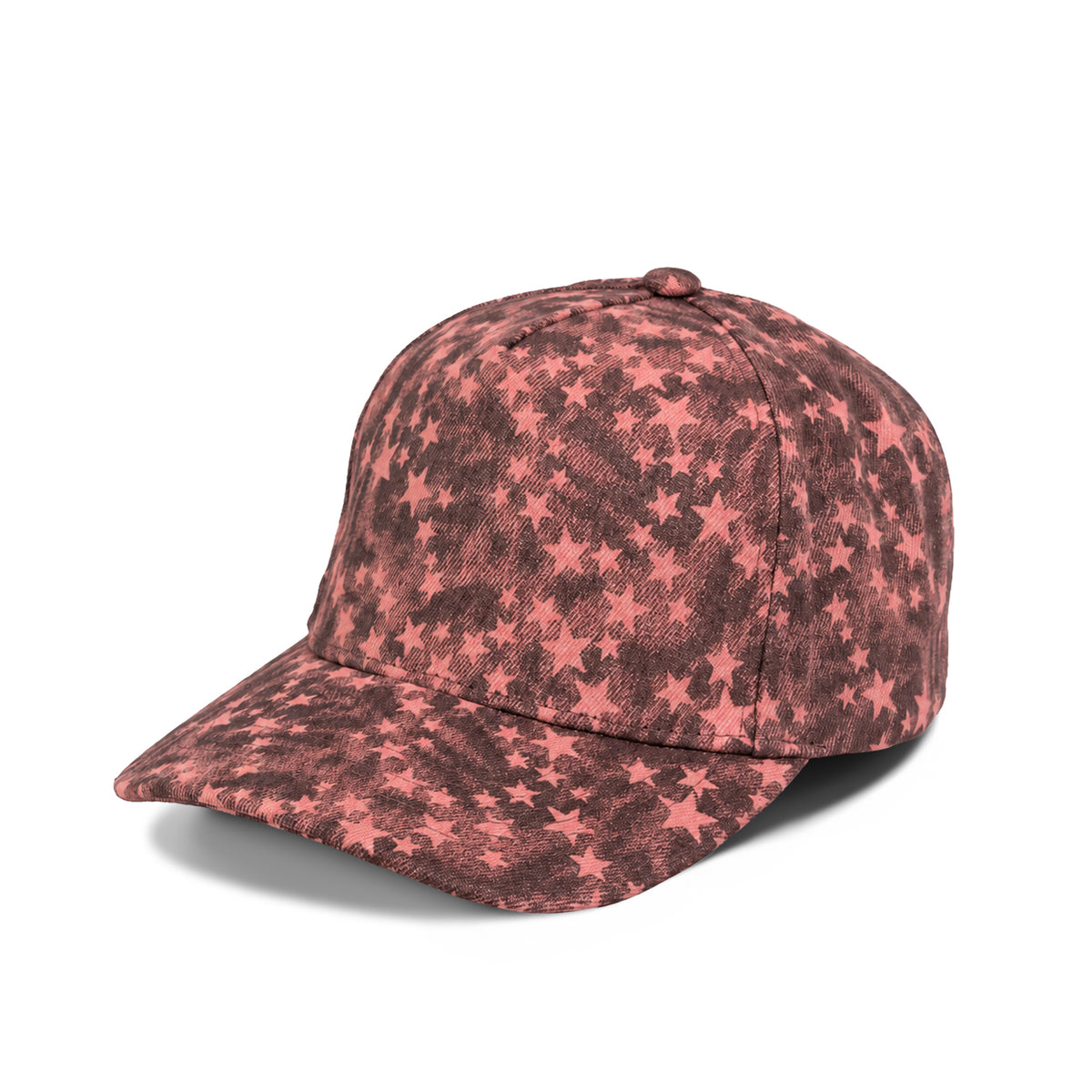 Plain Curve 5Panel Jean Star Pattern Hat 5073