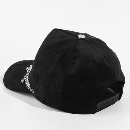 Plain Suede Chain Pattern Hat 5077