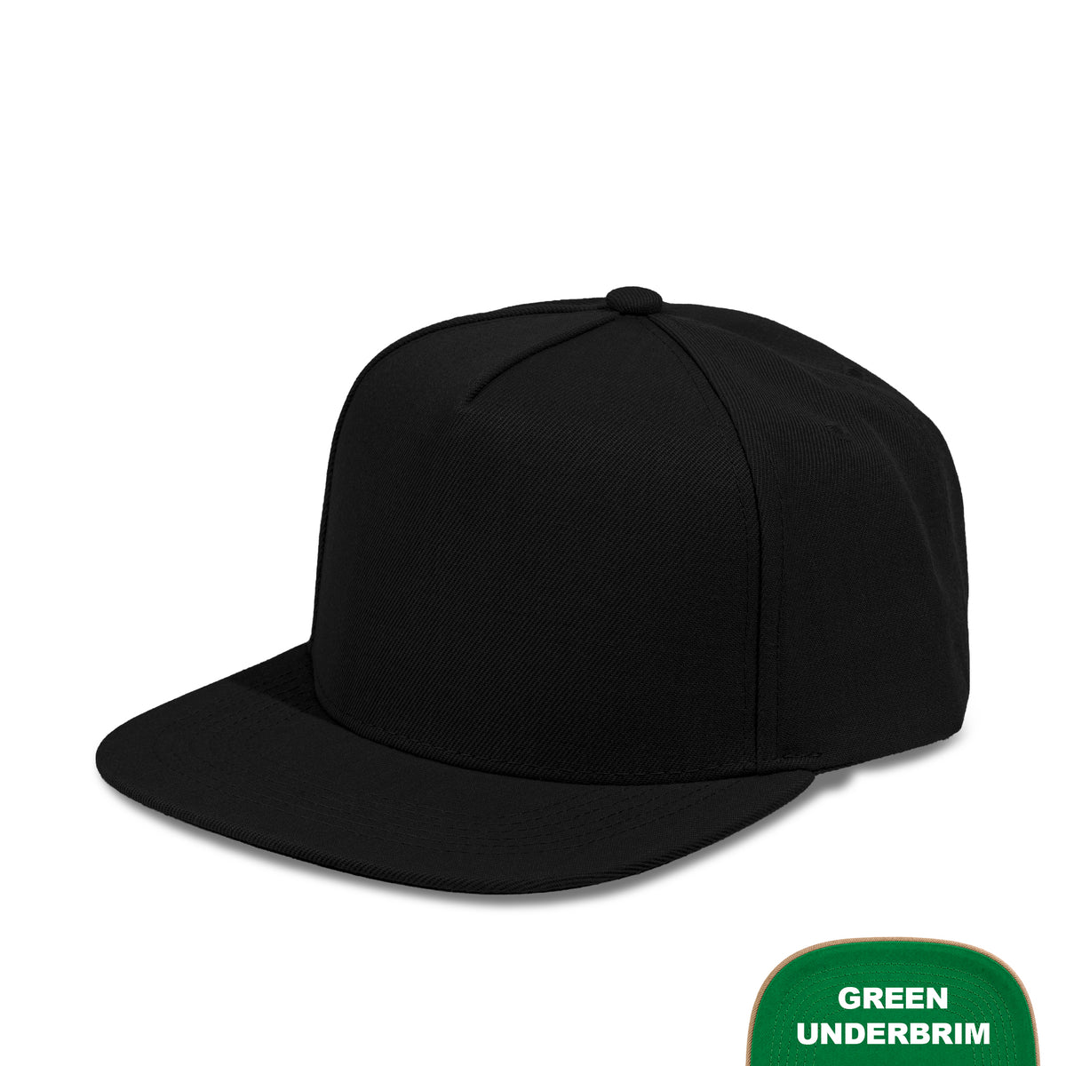 Plain Flat 5Panel Wool Hat 5078