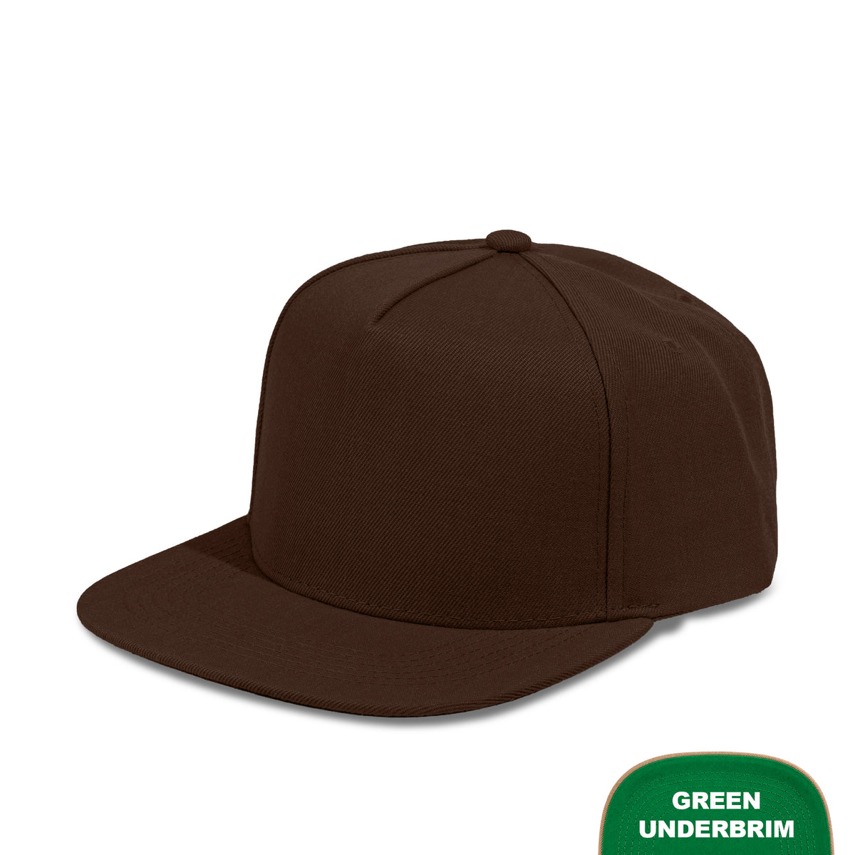 Plain Flat 5Panel Wool Hat 5078