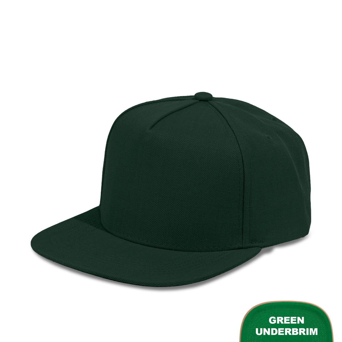 Plain Flat 5Panel Wool Hat 5078