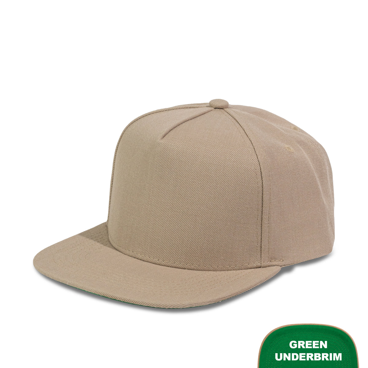 Plain Flat 5Panel Wool Hat 5078