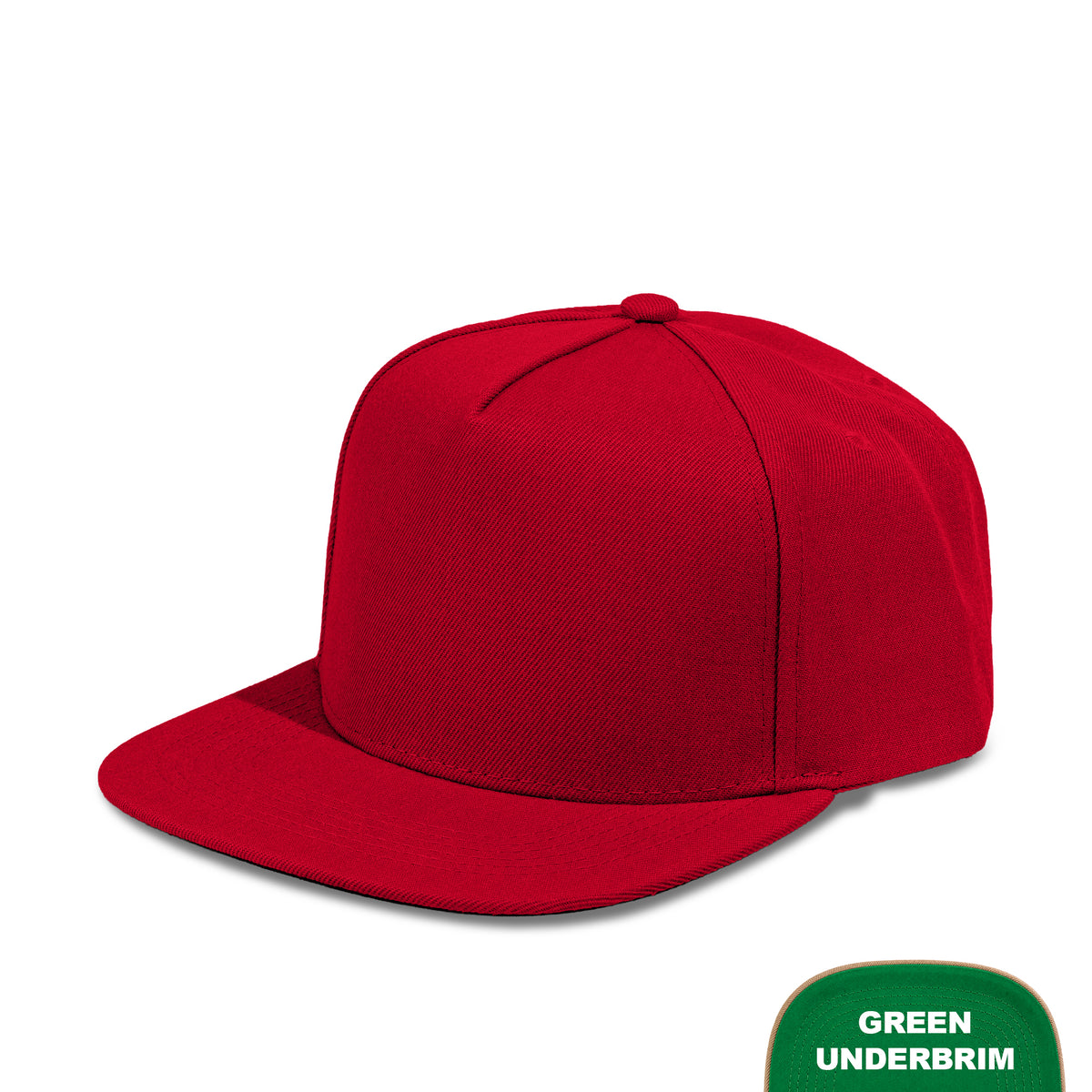 Plain Flat 5Panel Wool Hat 5078