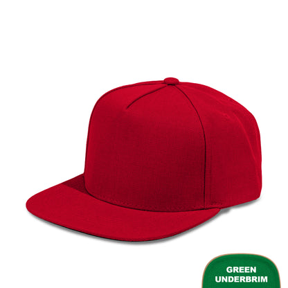 Plain Flat 5Panel Wool Hat 5078