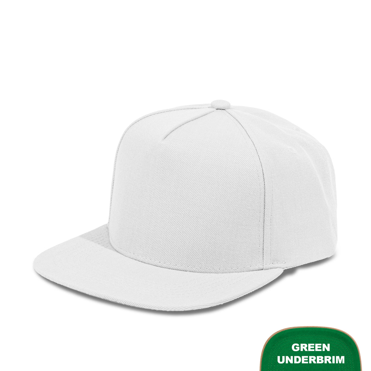 Plain Flat 5Panel Wool Hat 5078