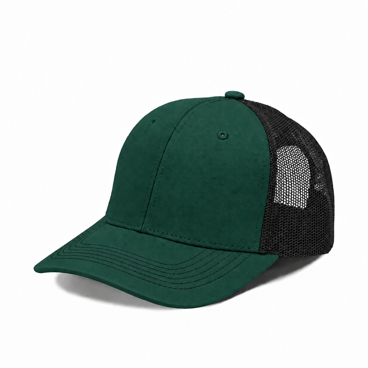 Plain Slight Curve 6Panel Mesh Hat 6001