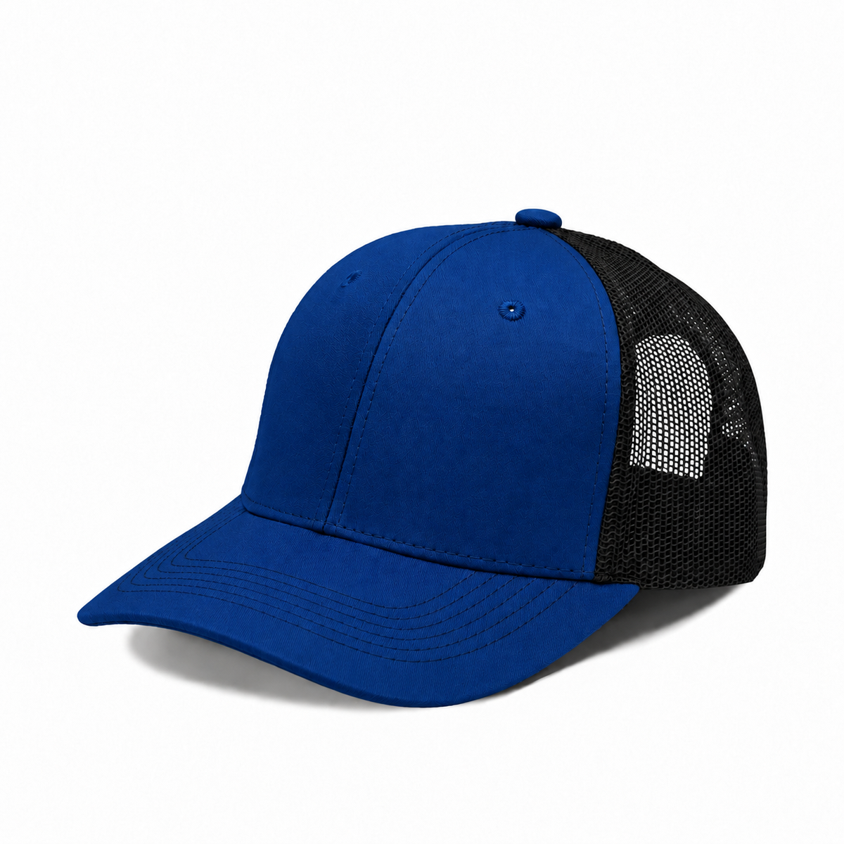 Plain Slight Curve 6Panel Mesh Hat 6001