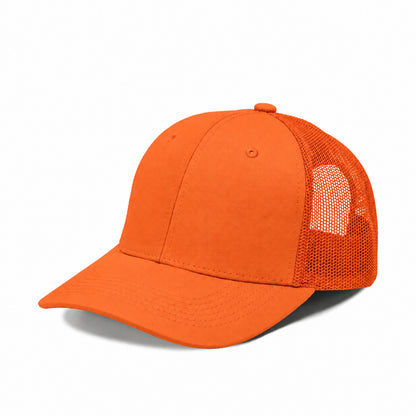 Plain Slight Curve 6Panel Mesh Hat 6001