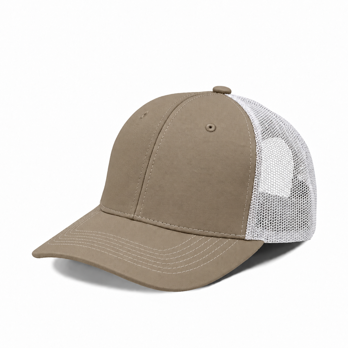 Plain Slight Curve 6Panel Mesh Hat 6001