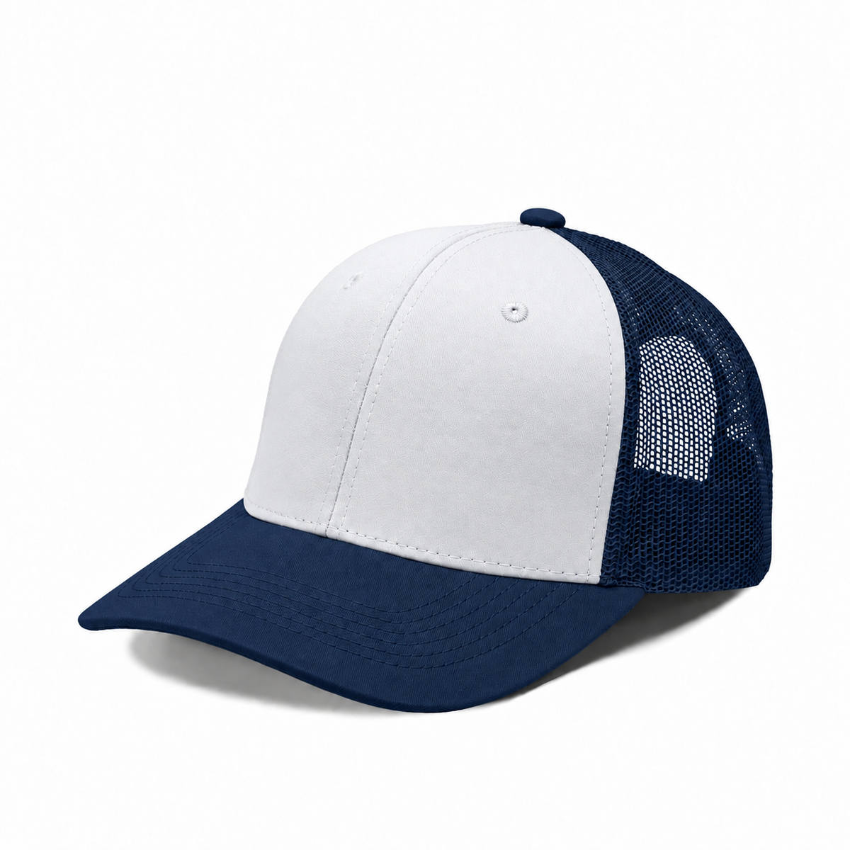 Plain Slight Curve 6Panel Mesh Hat 6001