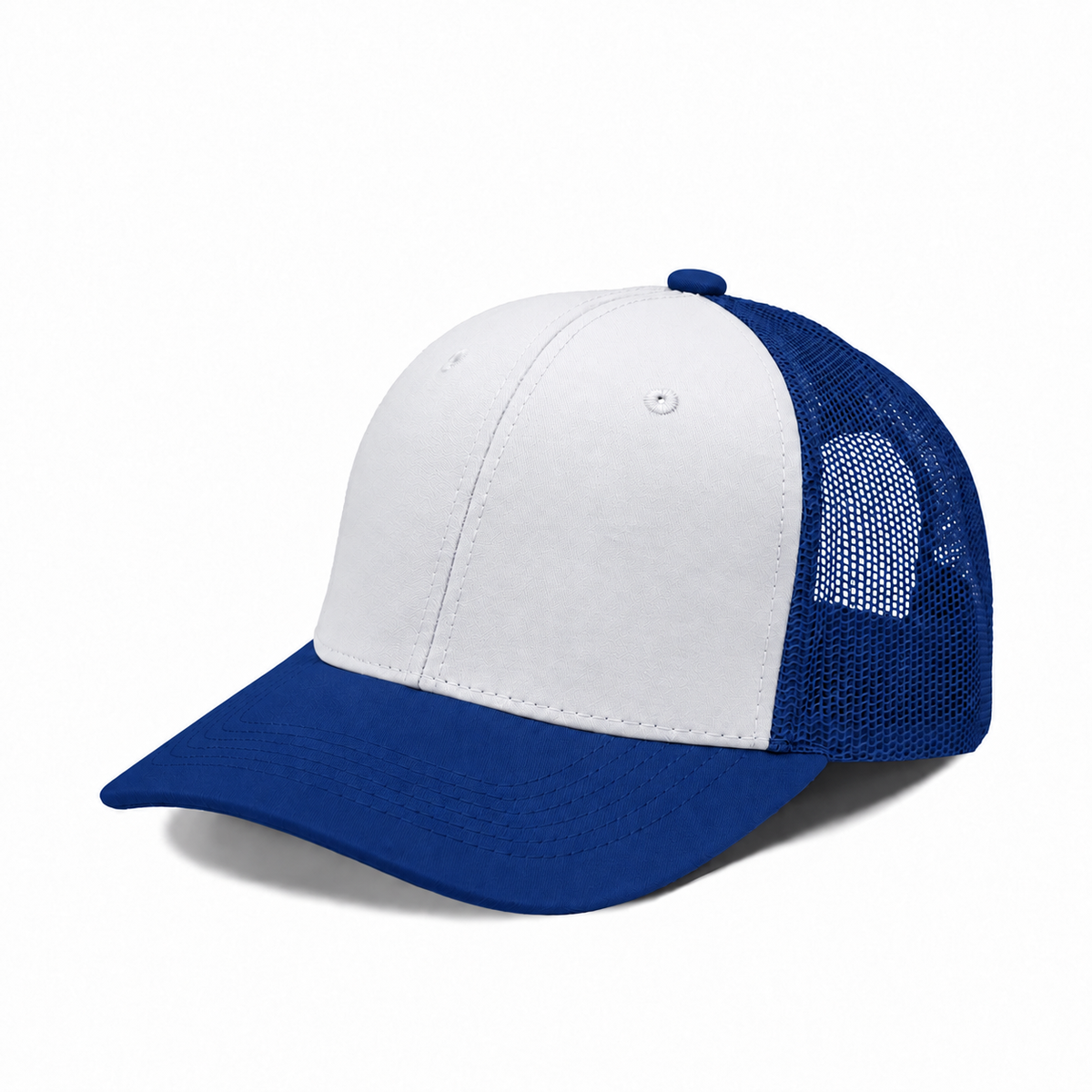 Plain Slight Curve 6Panel Mesh Hat 6001