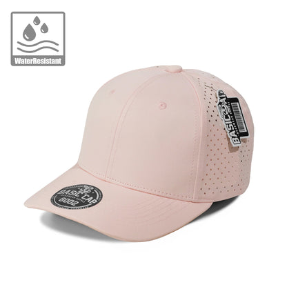 Plain Curve 6Panel Laser Hole Hat Water Repellent 6002