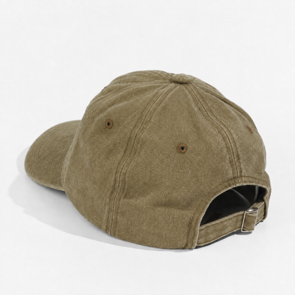 Plain Curve Unstructured Pigment Dyed Dad Hat 6005
