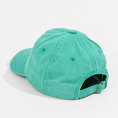 Plain Curve Unstructured Pigment Dyed Dad Hat 6005