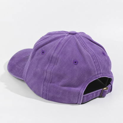 Plain Curve Unstructured Pigment Dyed Dad Hat 6005