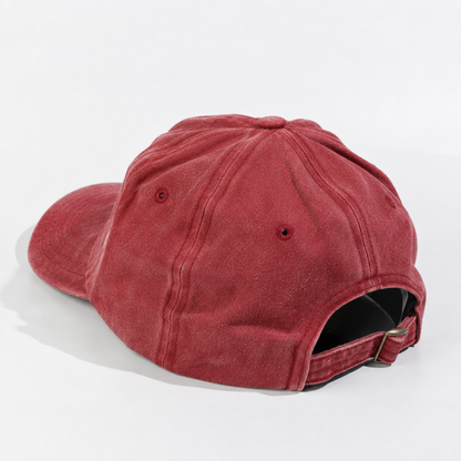 Plain Curve Unstructured Pigment Dyed Dad Hat 6005