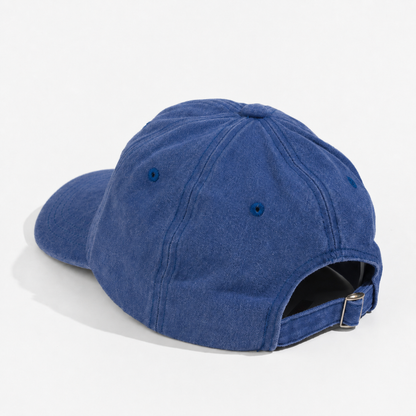 Plain Curve Unstructured Pigment Dyed Dad Hat 6005