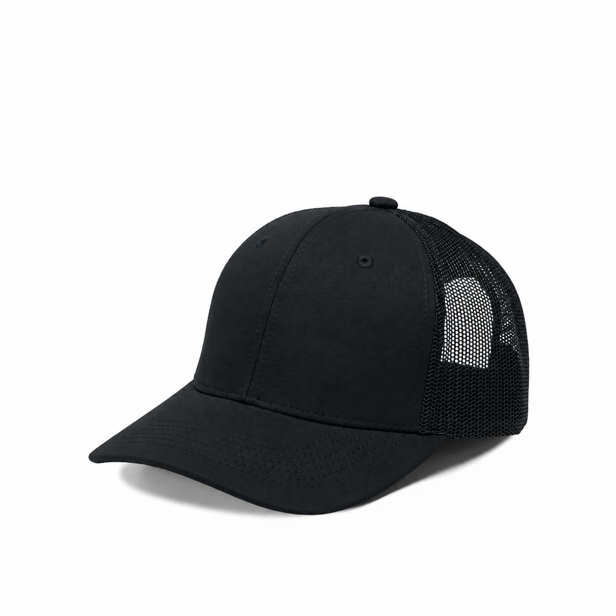 Plain Slight Curve 6Panel JUNIOR Mesh Hat 6009