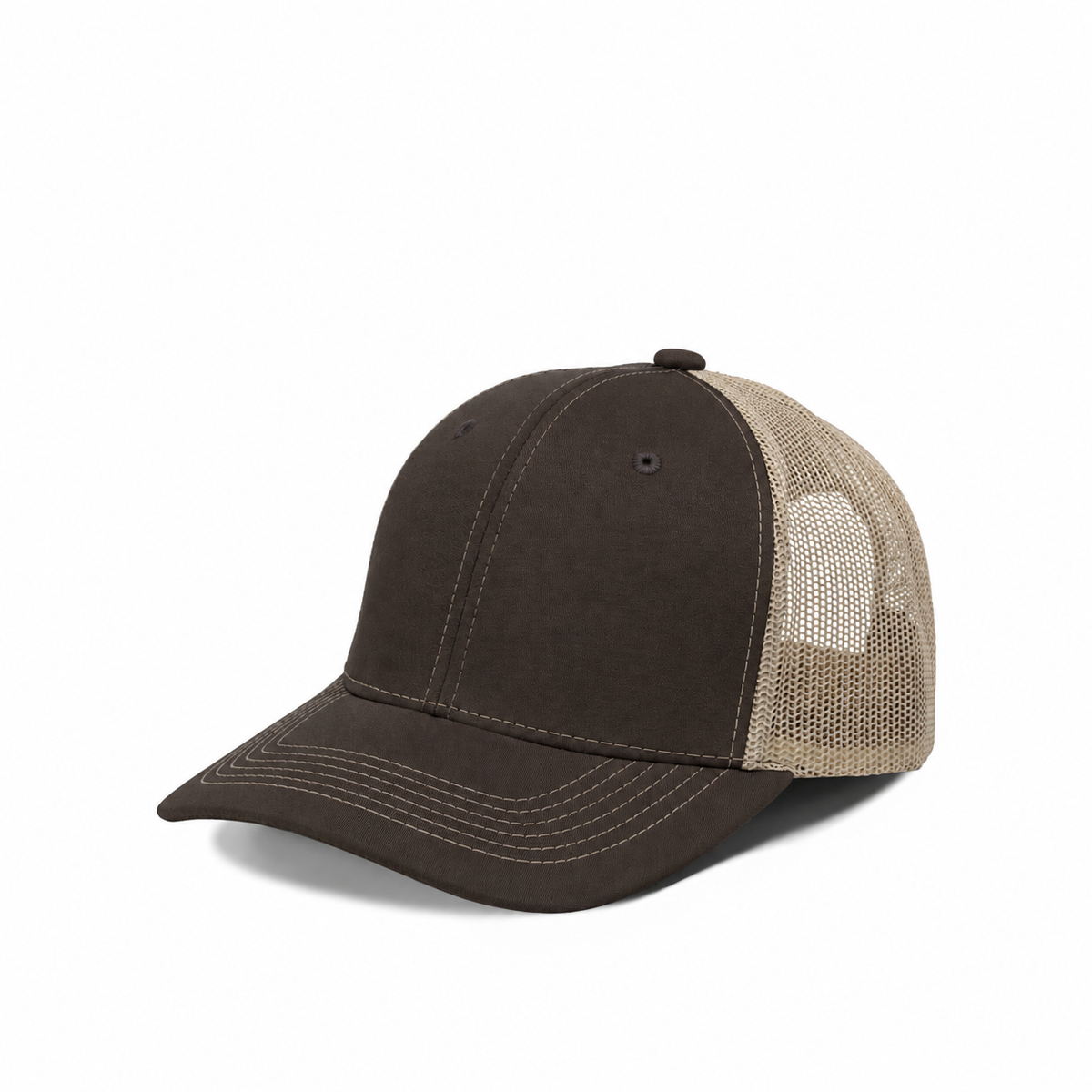 Plain Slight Curve 6Panel JUNIOR Mesh Hat 6009