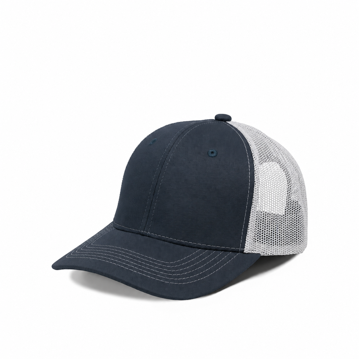 Plain Slight Curve 6Panel JUNIOR Mesh Hat 6009