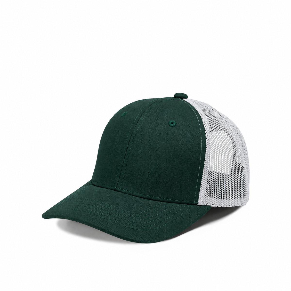 Plain Slight Curve 6Panel JUNIOR Mesh Hat 6009