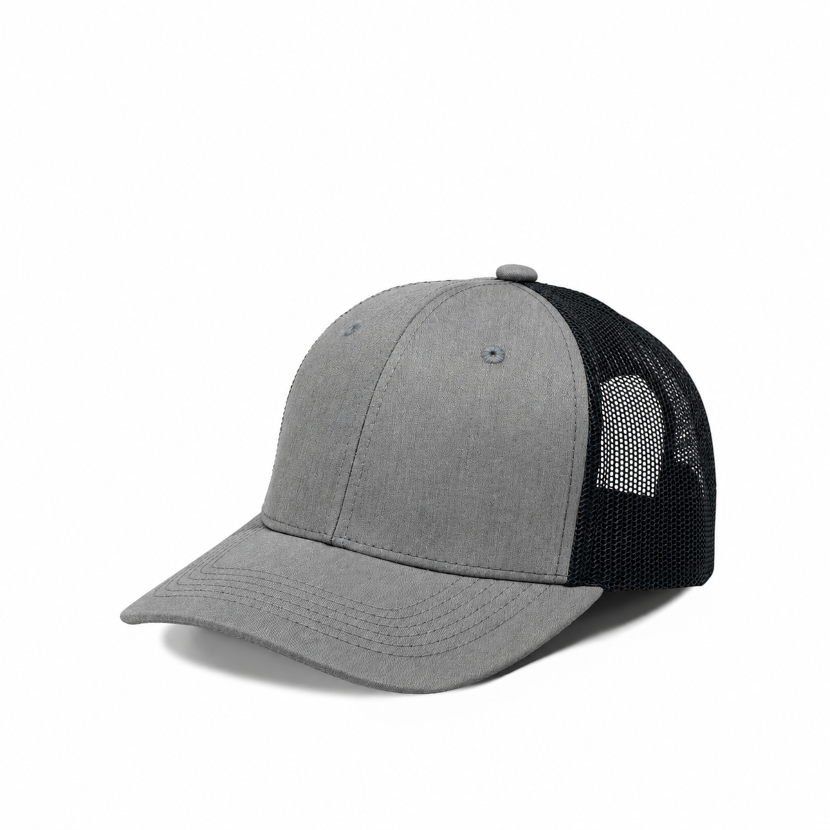 Plain Slight Curve 6Panel JUNIOR Mesh Hat 6009