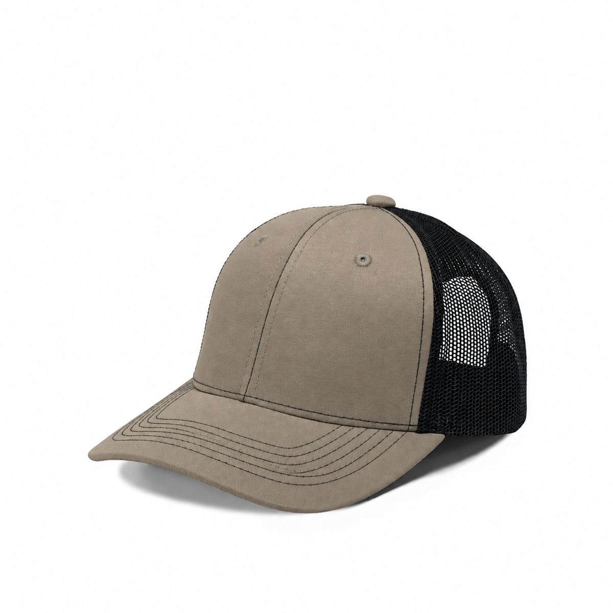 Plain Slight Curve 6Panel JUNIOR Mesh Hat 6009