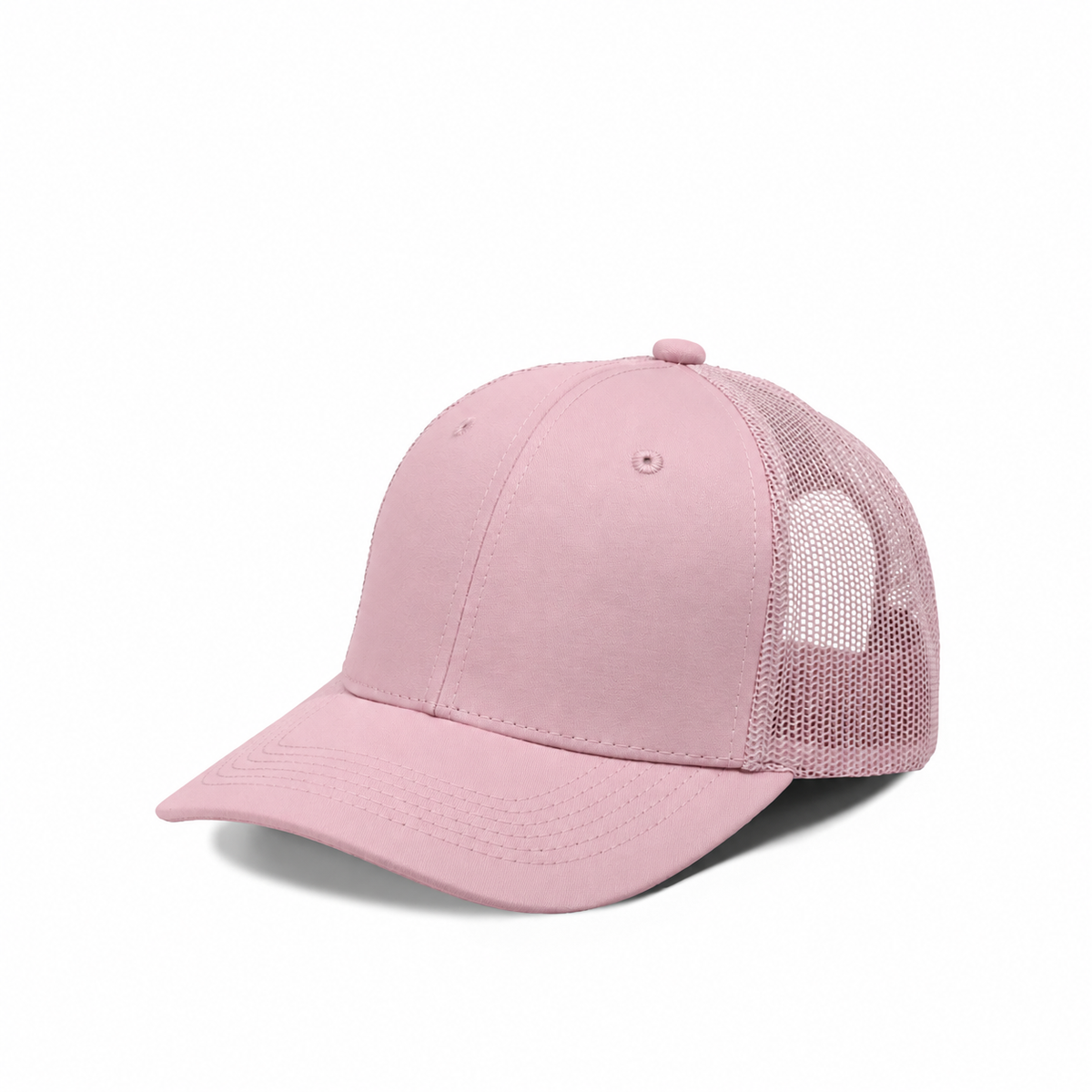 Plain Slight Curve 6Panel JUNIOR Mesh Hat 6009