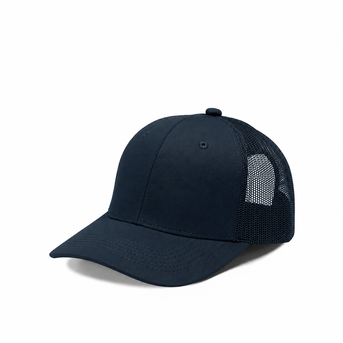 Plain Slight Curve 6Panel JUNIOR Mesh Hat 6009