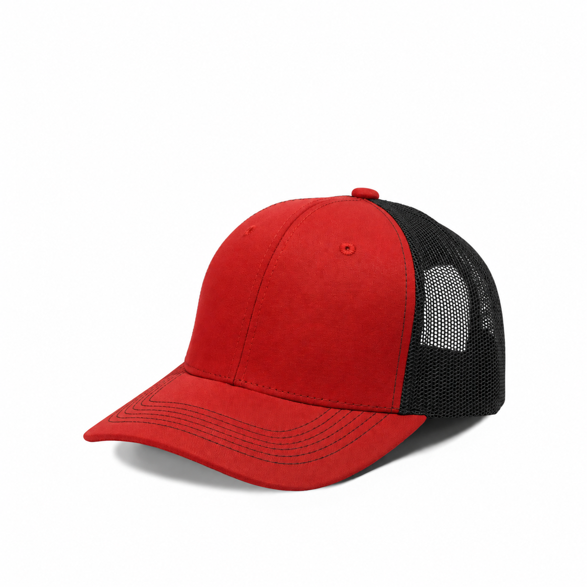 Plain Slight Curve 6Panel JUNIOR Mesh Hat 6009
