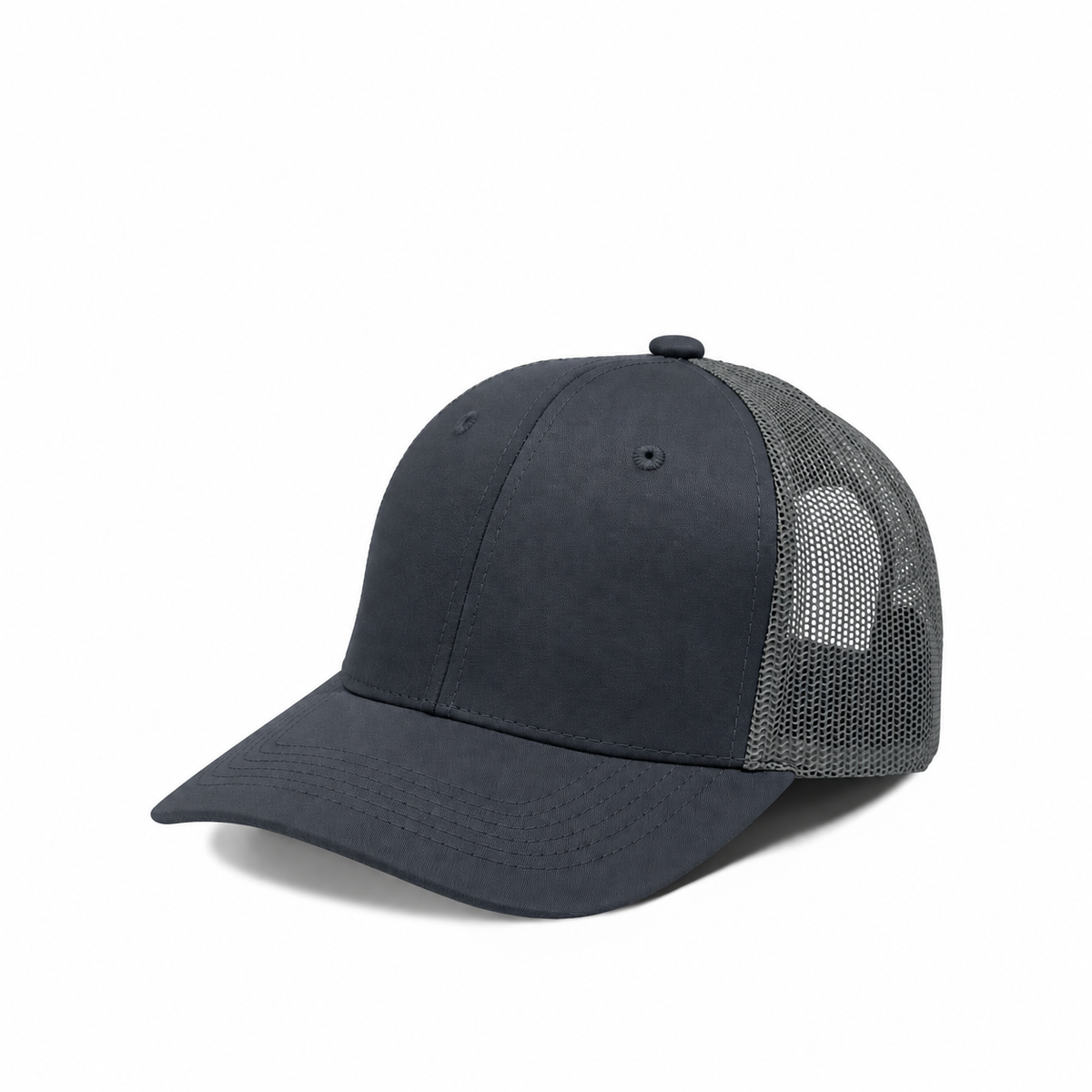 Plain Slight Curve 6Panel JUNIOR Mesh Hat 6009