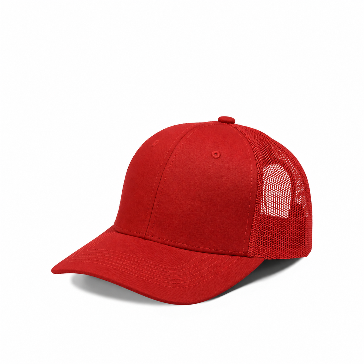Plain Slight Curve 6Panel JUNIOR Mesh Hat 6009
