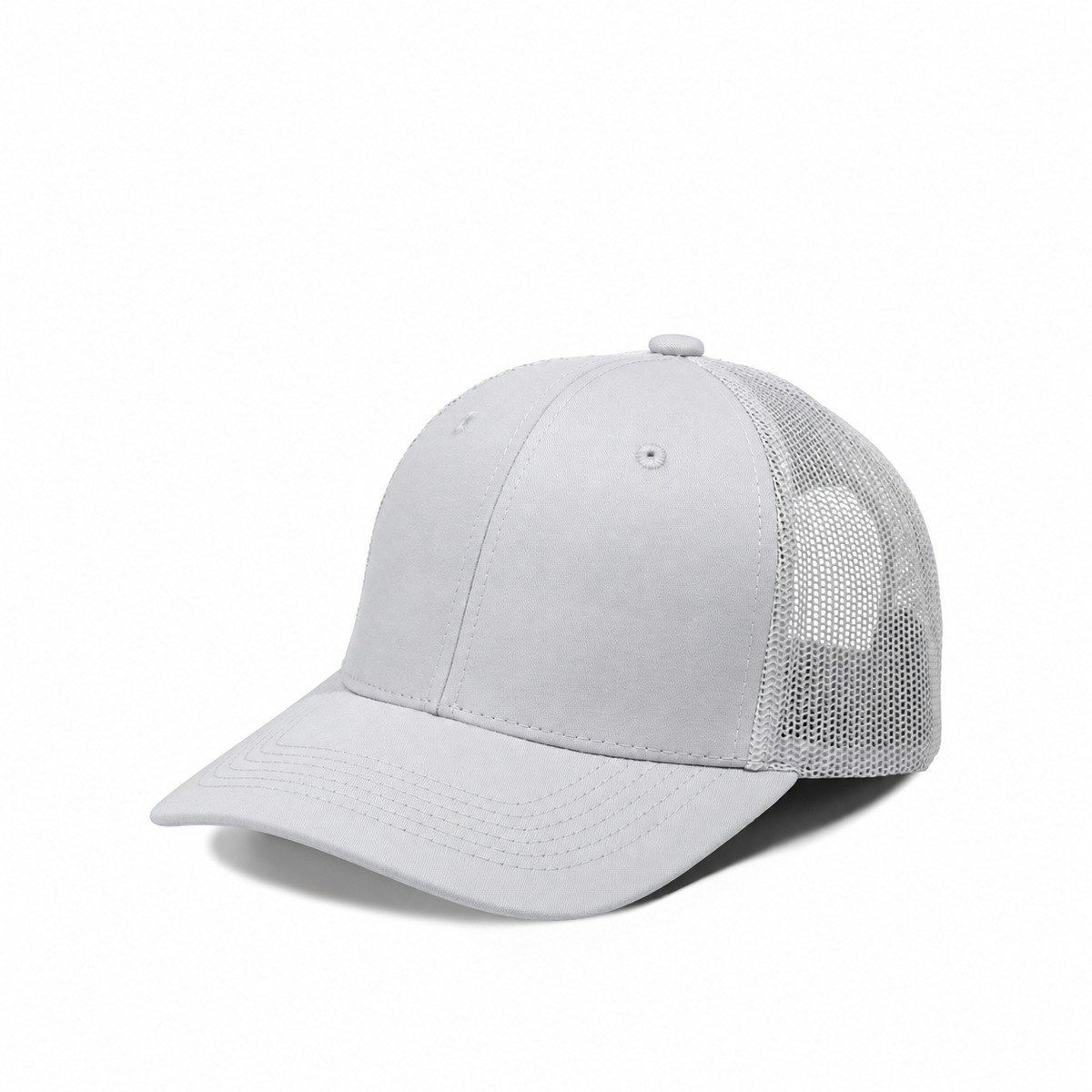 Plain Slight Curve 6Panel JUNIOR Mesh Hat 6009