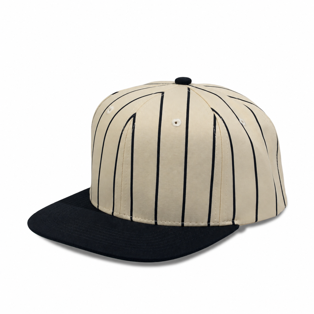 Plain Flat 6Panel PinStripe Hat 6051
