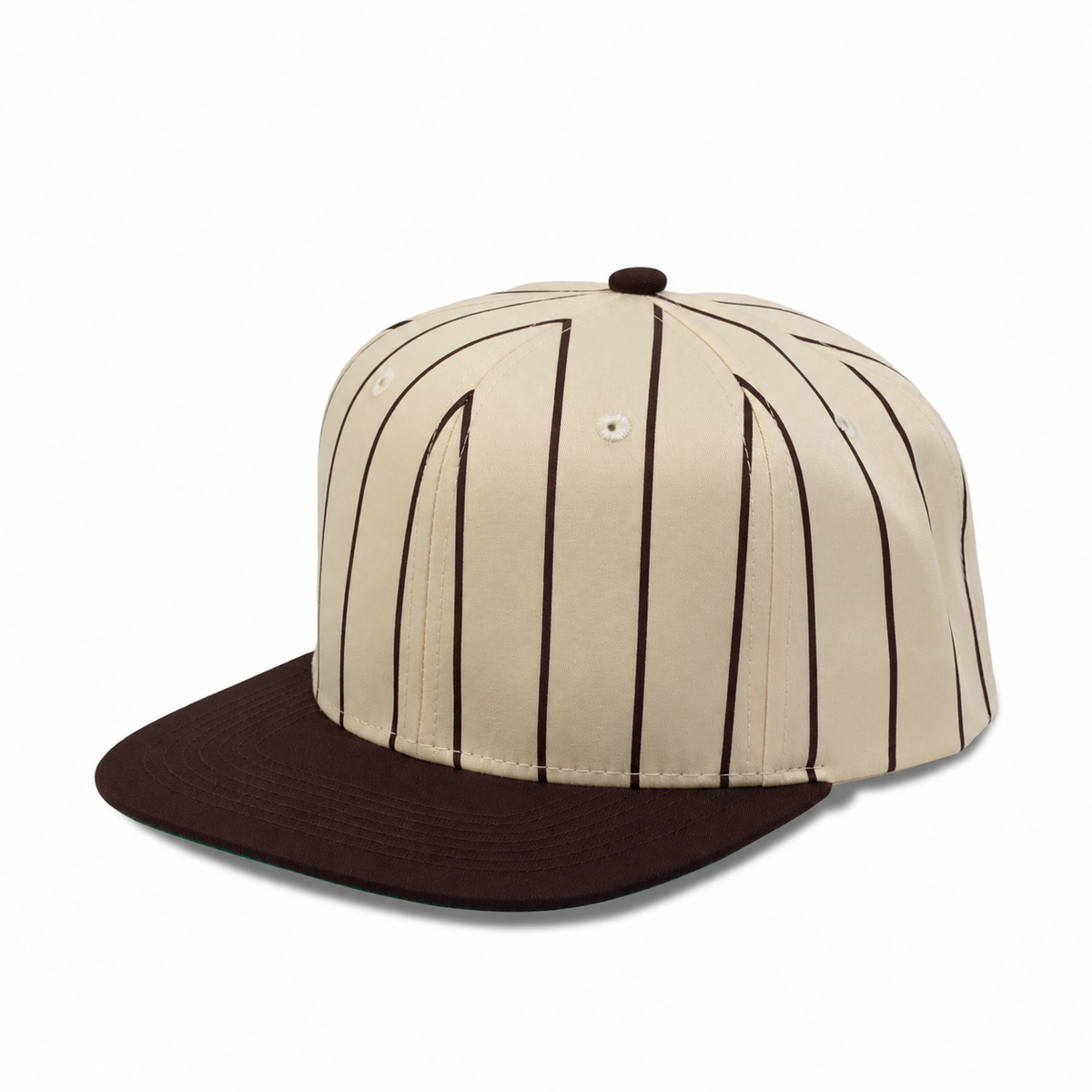 Plain Flat 6Panel PinStripe Hat 6051