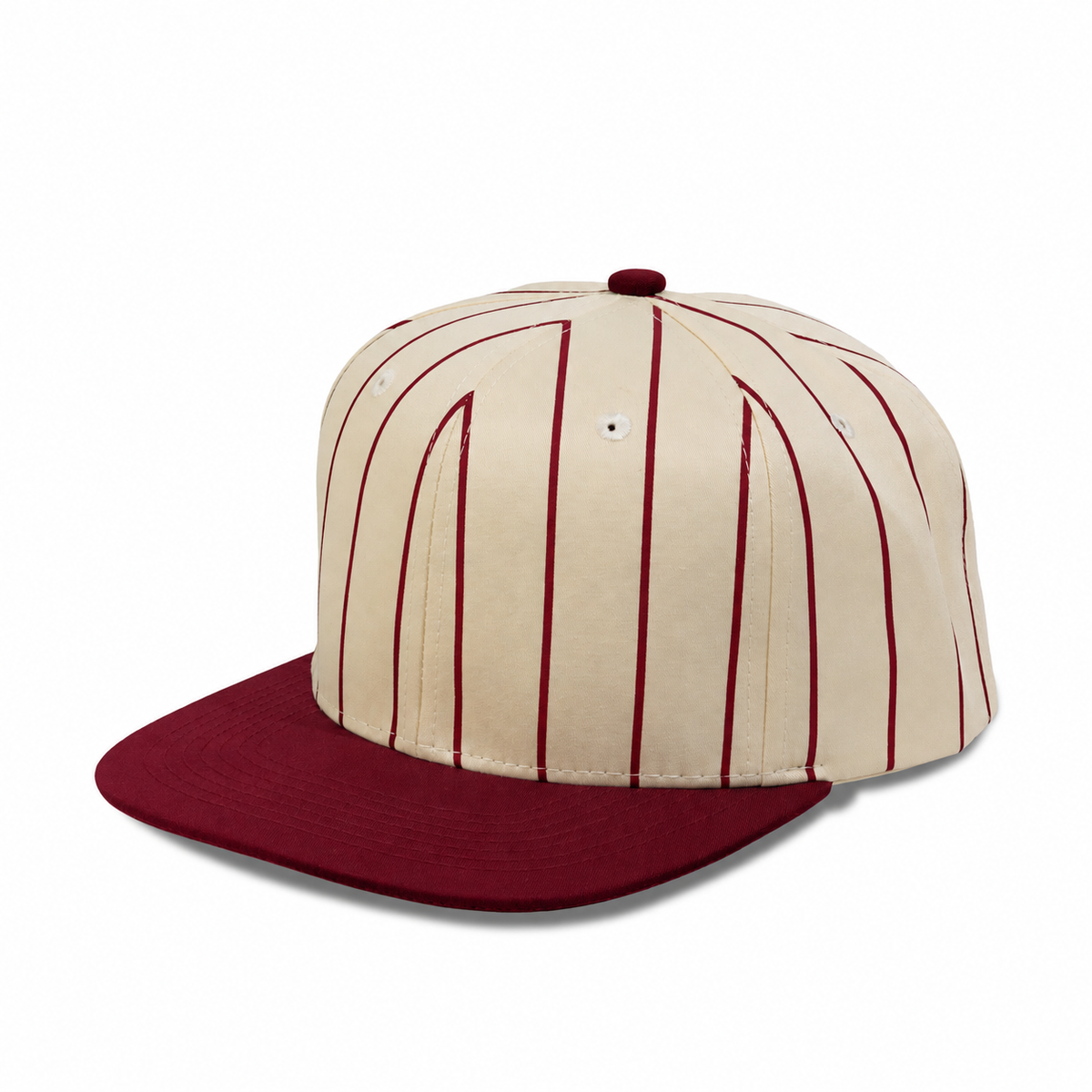 Plain Flat 6Panel PinStripe Hat 6051