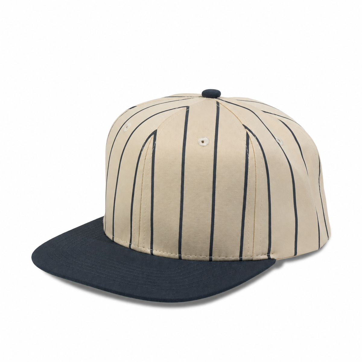 Plain Flat 6Panel PinStripe Hat 6051