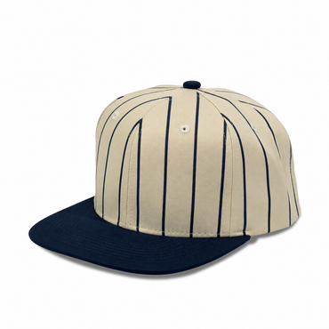 Plain Flat 6Panel PinStripe Hat 6051