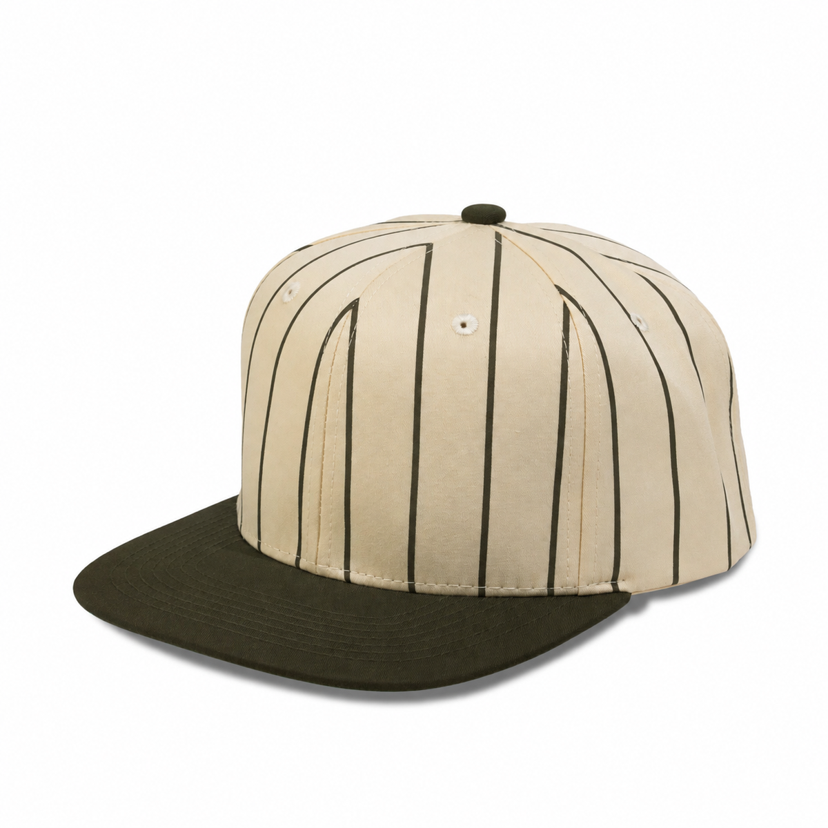Plain Flat 6Panel PinStripe Hat 6051