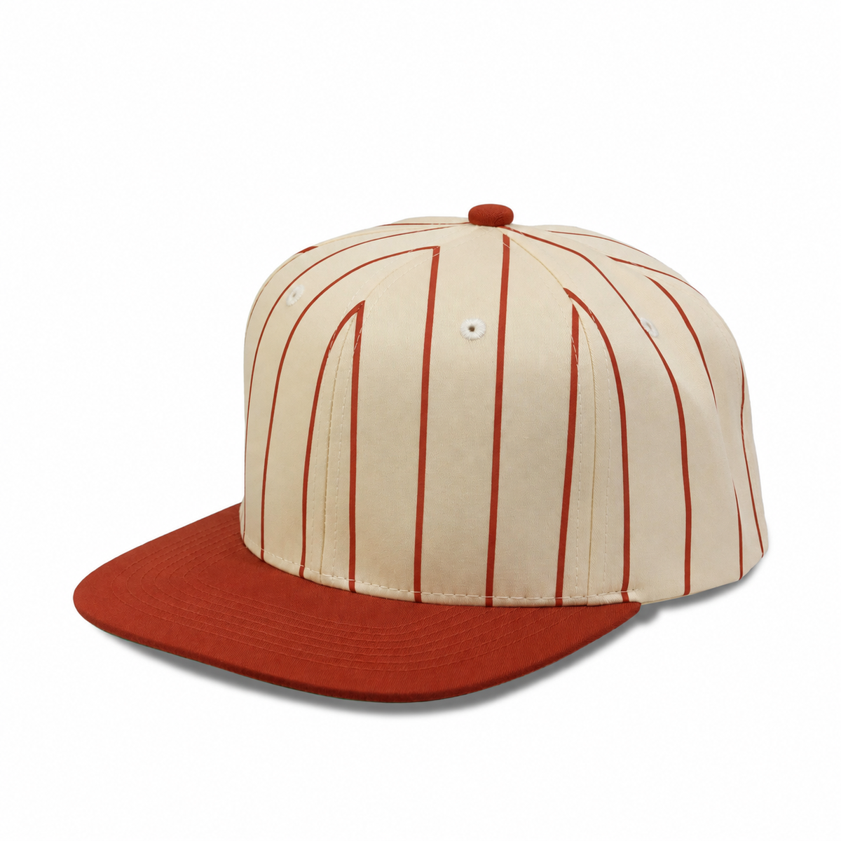 Plain Flat 6Panel PinStripe Hat 6051