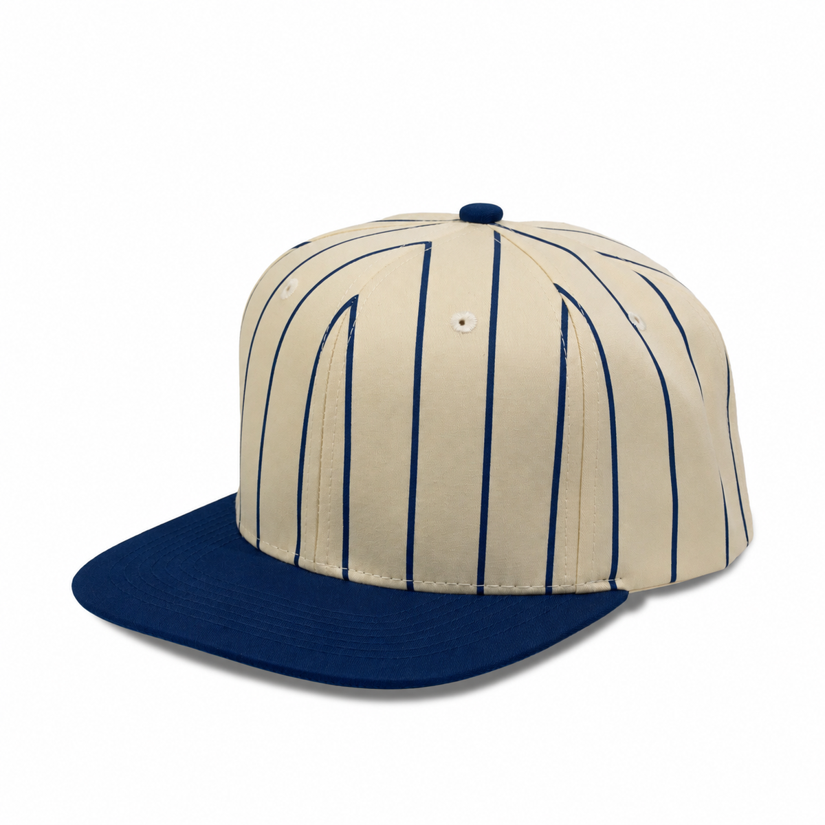 Plain Flat 6Panel PinStripe Hat 6051